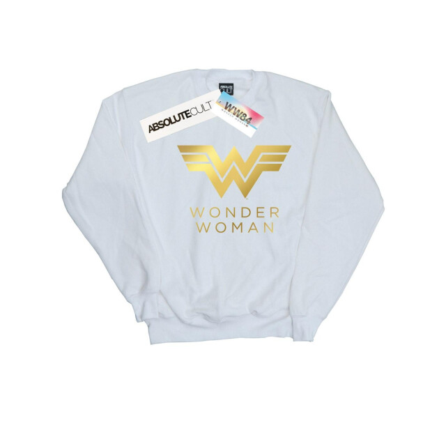 Li-cense Dc comics dames wonder woman 84 gouden logo sweatshirt UTBI42564_white large