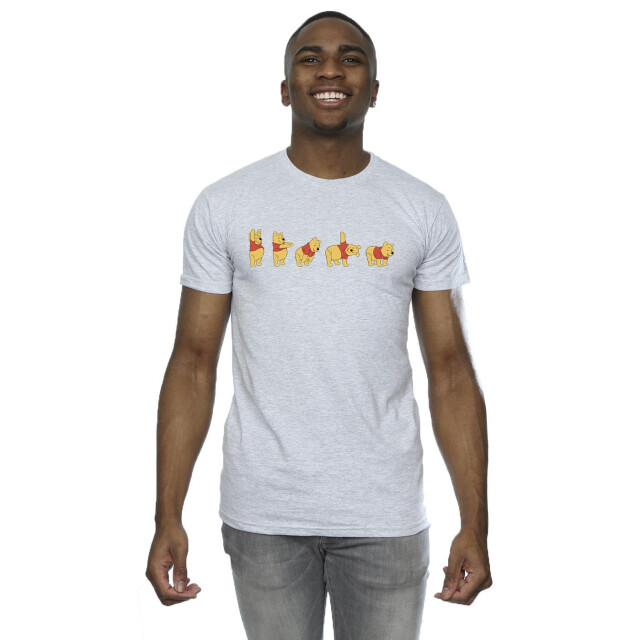 Li-cense Disney heren winnie de poeh strek t-shirt UTBI49034_sportsgrey large