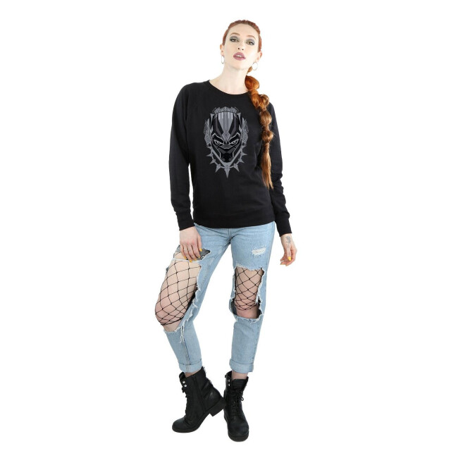 Li-cense Marvel dames sweatshirt panterhoofd UTBI9972_black large