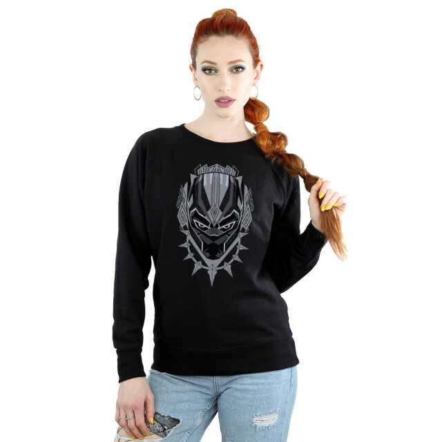 Li-cense Marvel dames sweatshirt panterhoofd UTBI9972_black large