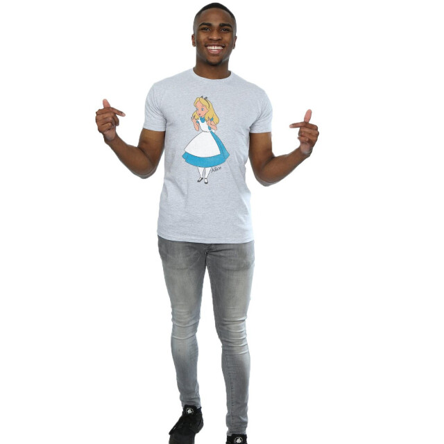 Li-cense Disney heren alice in wonderland verrast alice t-shirt UTBI9986_sportsgrey large