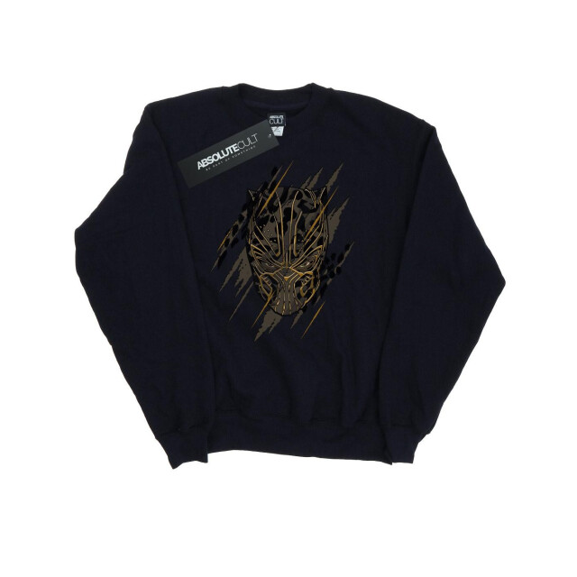 Li-cense Marvel dames sweatshirt panter met gouden hoofd UTBI9940_black large
