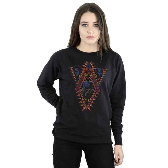 Li-cense Marvel dames sweatshirt panter stamhoofden UTBI9906_black large