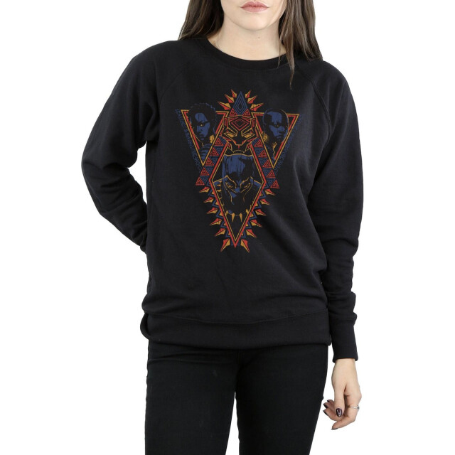 Li-cense Marvel dames sweatshirt panter stamhoofden UTBI9906_black large