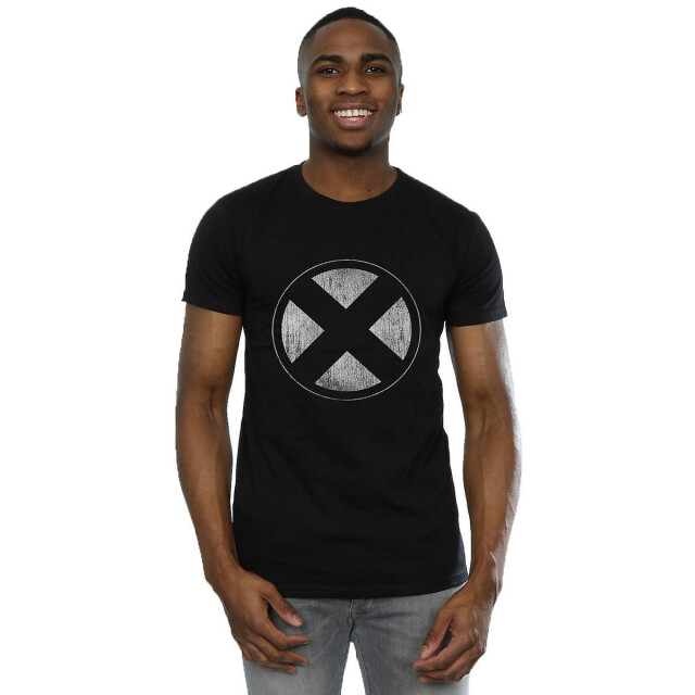 Li-cense X-men heren distressed emblem katoenen t-shirt UTBI988_black large