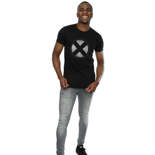 Li-cense X-men heren distressed emblem katoenen t-shirt UTBI988_black large