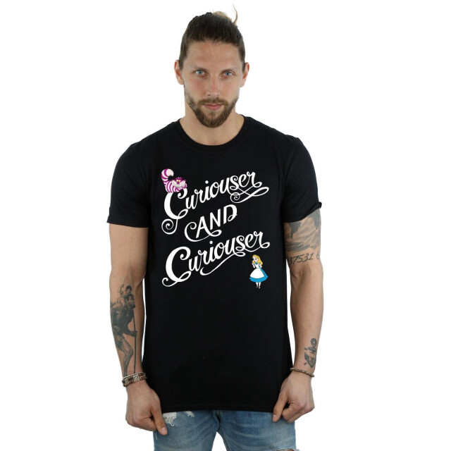 Li-cense Disney heren alice in wonderland nieuwsgieriger t-shirt UTBI9921_black large