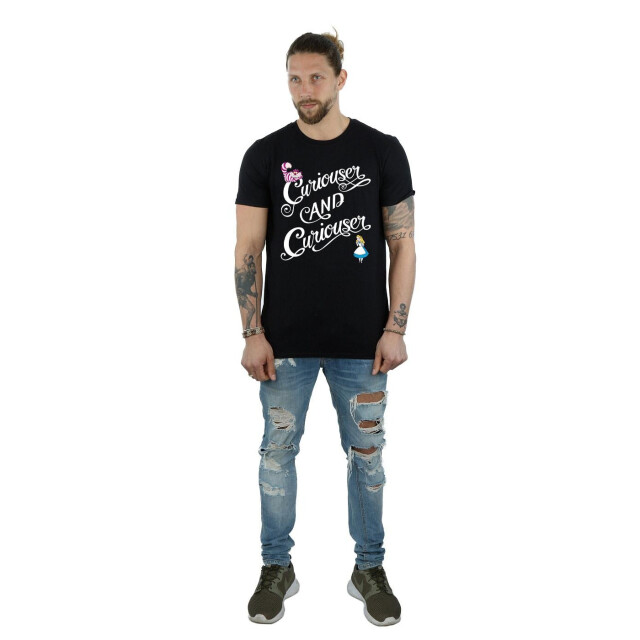 Li-cense Disney heren alice in wonderland nieuwsgieriger t-shirt UTBI9921_black large