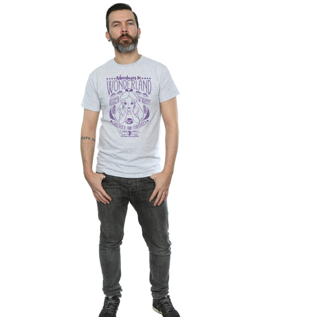 Li-cense Disney heren alice in wonderland avonturen in wonderland t-shirt UTBI9922_sportsgrey large