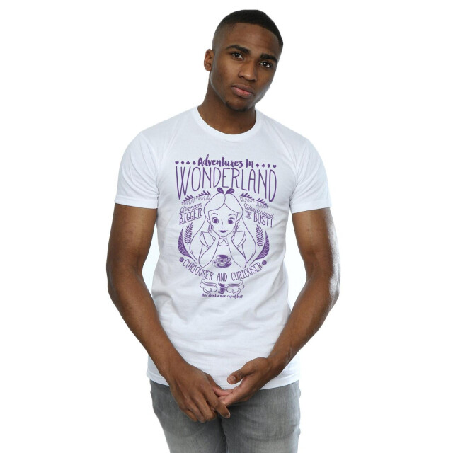 Li-cense Disney heren alice in wonderland avonturen in wonderland t-shirt UTBI9922_white large