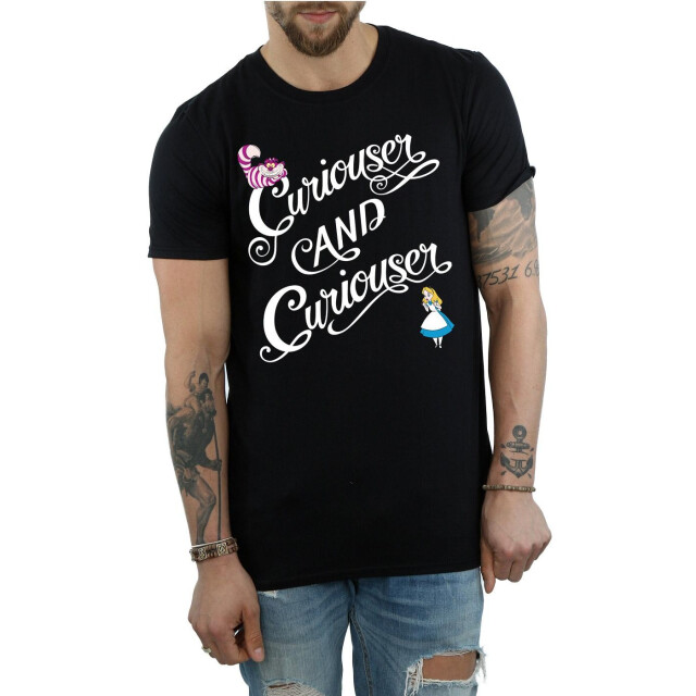 Li-cense Disney heren alice in wonderland nieuwsgieriger t-shirt UTBI9921_black large