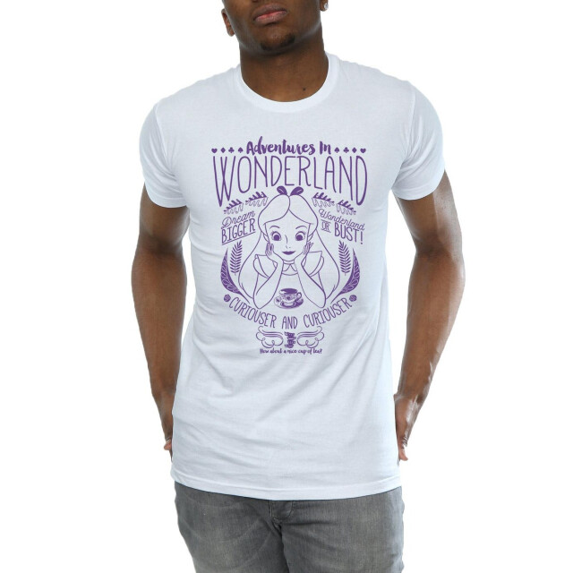 Li-cense Disney heren alice in wonderland avonturen in wonderland t-shirt UTBI9922_white large