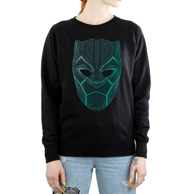 Li-cense Marvel dames sweatshirt panter tribal masker UTBI9871_black large