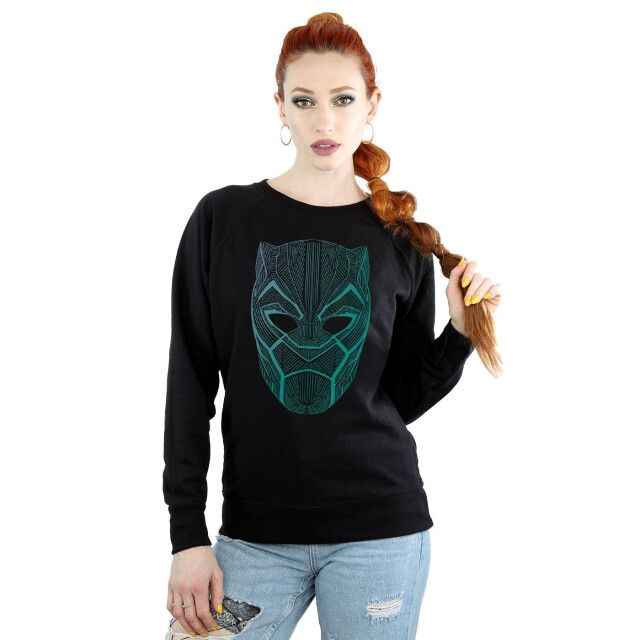 Li-cense Marvel dames sweatshirt panter tribal masker UTBI9871_black large