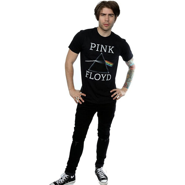 Li-cense Pink floyd heren dark side of the moon prism katoenen t-shirt UTBI979_black large