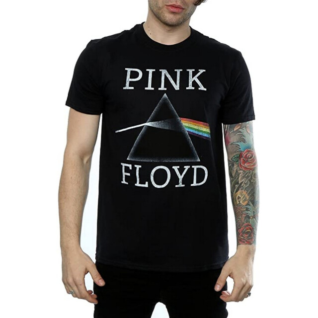 Li-cense Pink floyd heren dark side of the moon prism katoenen t-shirt UTBI979_black large