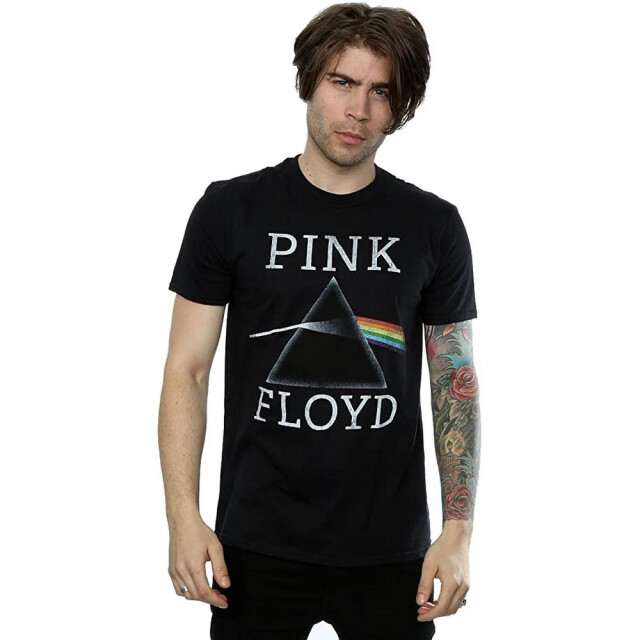 Li-cense Pink floyd heren dark side of the moon prism katoenen t-shirt UTBI979_black large