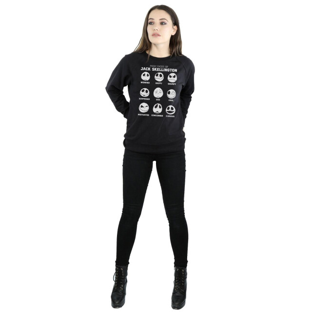 Li-cense Disney dames nightmare before christmas de vele gezichten van jack sweatshirt UTBI9475_black large