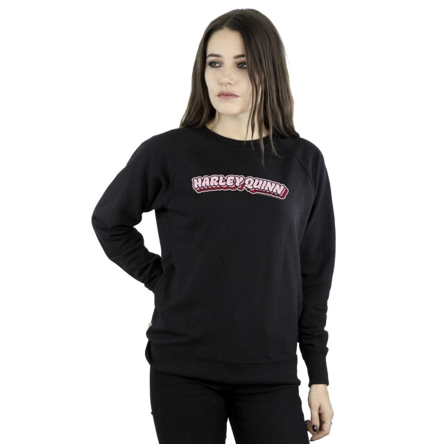 Li-cense Dc comics dames batman harley quinn logo sweatshirt UTBI9493_black large
