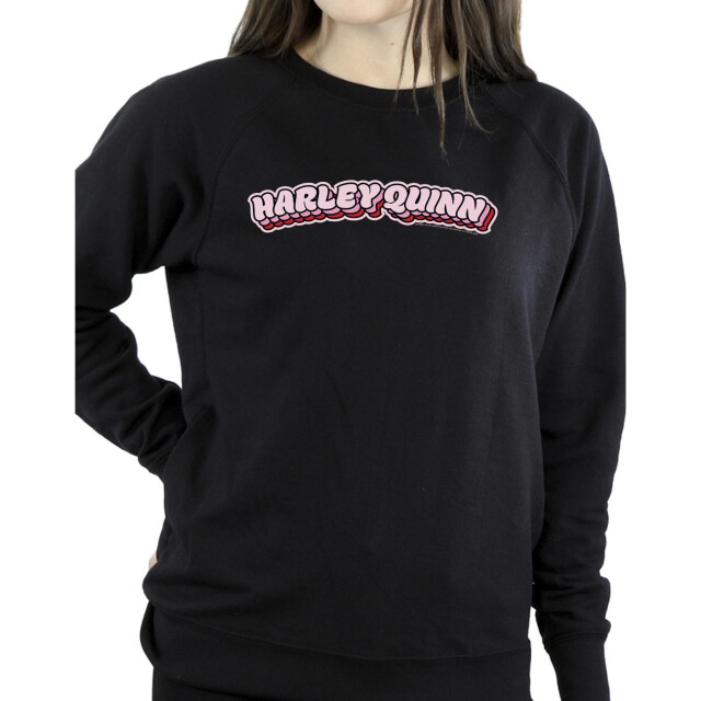 Li-cense Dc comics dames batman harley quinn logo sweatshirt UTBI9493_black large