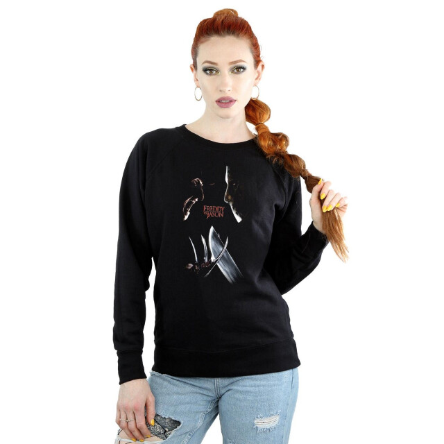 Li-cense A nightmare on elm street dames freddy vs jason sweatshirt UTBI9511_black large