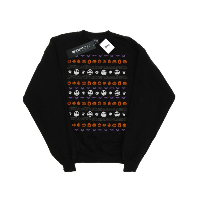 Li-cense Disney dames nightmare before christmas halloween pictogrammen sweatshirt UTBI9434_black large