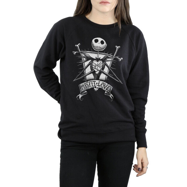 Li-cense Disney dames nightmare before christmas misfit love sweatshirt UTBI9435_black large