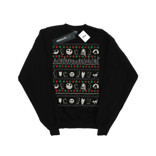 Li-cense Disney dames nightmare before christmas feestelijke pictogrammen sweatshirt UTBI9436_black large