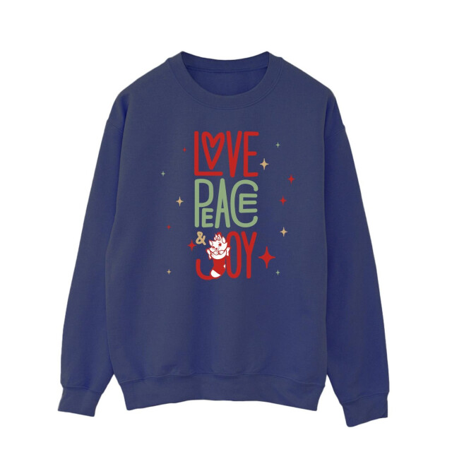 Li-cense Disney heren the aristocats marie love peace joy sweatshirt UTBI9452_navyblue large