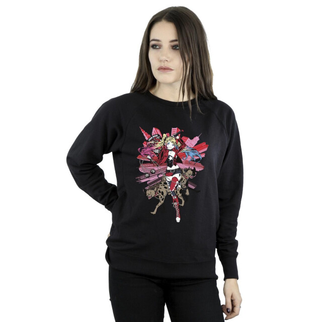 Li-cense Dc comics dames harley quinn hyena's sweatshirt UTBI9456_black large
