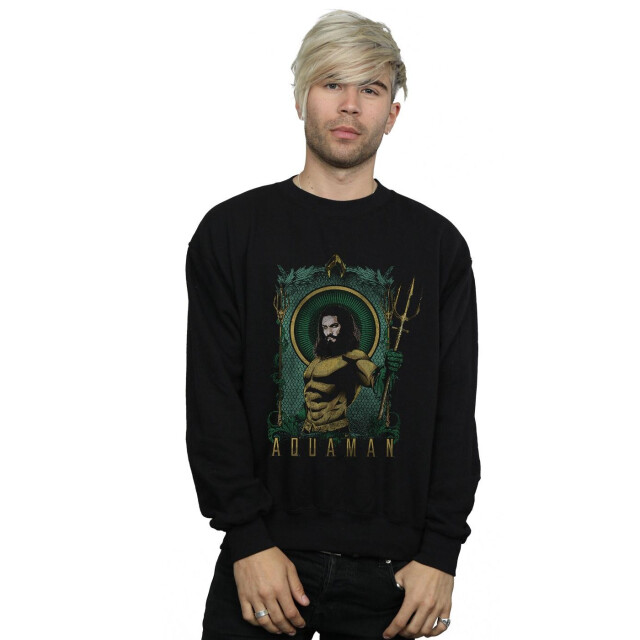 Li-cense Dc comics heren aquaman framed drietand sweatshirt UTBI9412_black large