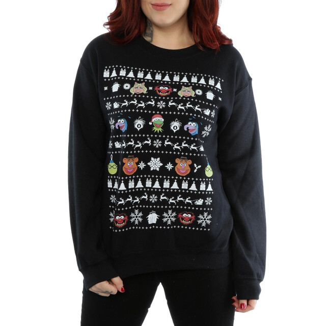 Li-cense Disney dames the muppets kerstkoppen sweatshirt UTBI9357_black large