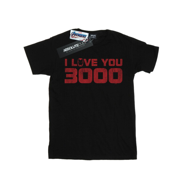 Li-cense Marvel meisjes avengers endgame i love you 3000 distressed katoenen t-shirt UTBI5517_black large