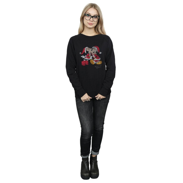 Li-cense Disney dames mickey en minnie kerstkus sweatshirt UTBI9140_black large