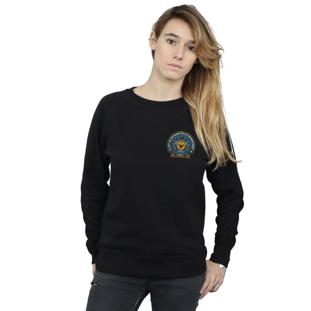 Li-cense Dc comics dames batman gotham police dept borstprint sweatshirt UTBI9161_black large