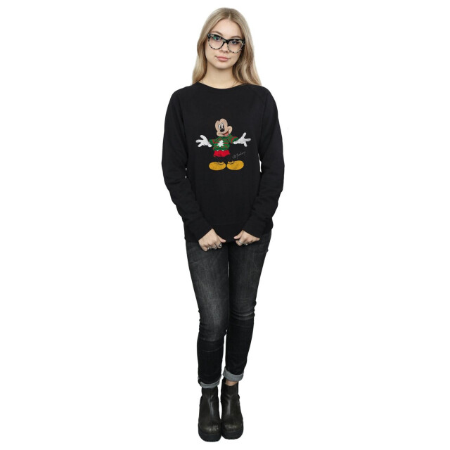 Li-cense Disney dames mickey mouse kersttrui sweatshirt UTBI9100_black large