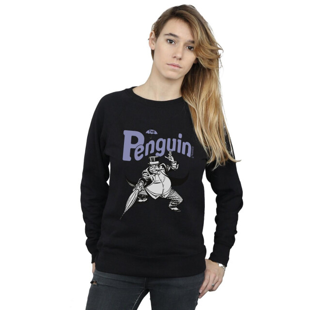 Li-cense Dc comics dames penguin mono action pose sweatshirt UTBI9123_black large
