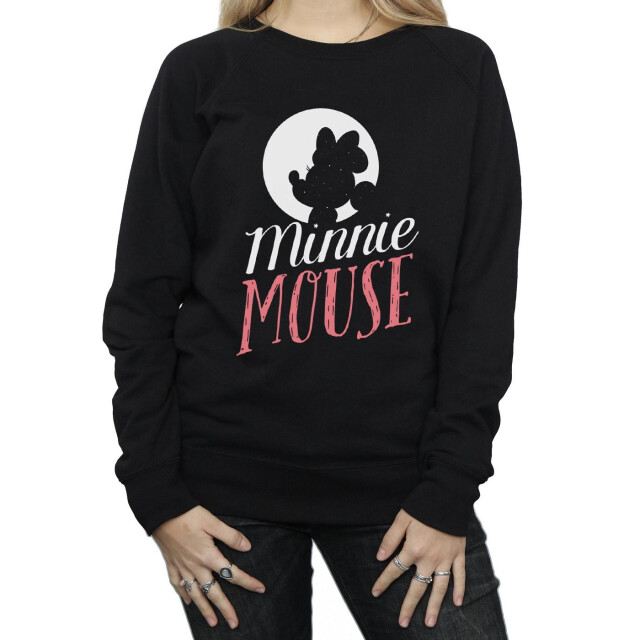 Li-cense Disney dames minnie mouse maan silhouet sweatshirt UTBI9026_black large