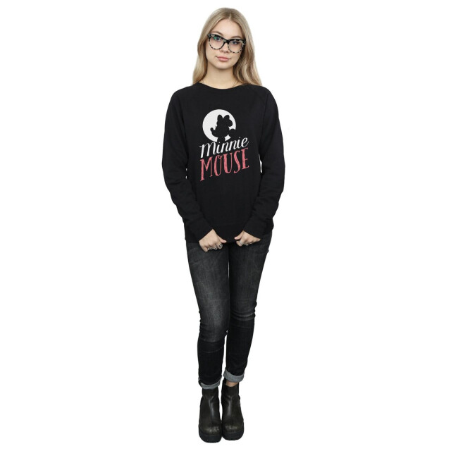 Li-cense Disney dames minnie mouse maan silhouet sweatshirt UTBI9026_black large