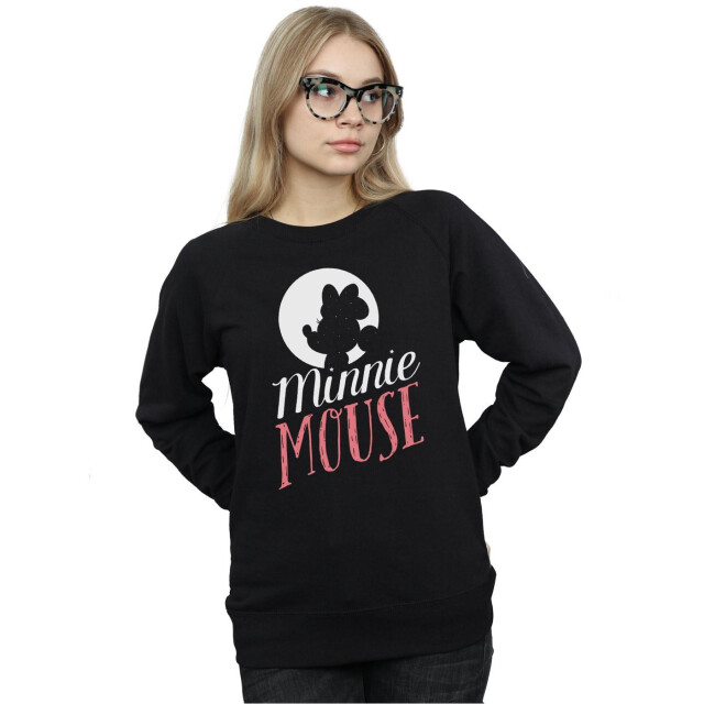 Li-cense Disney dames minnie mouse maan silhouet sweatshirt UTBI9026_black large