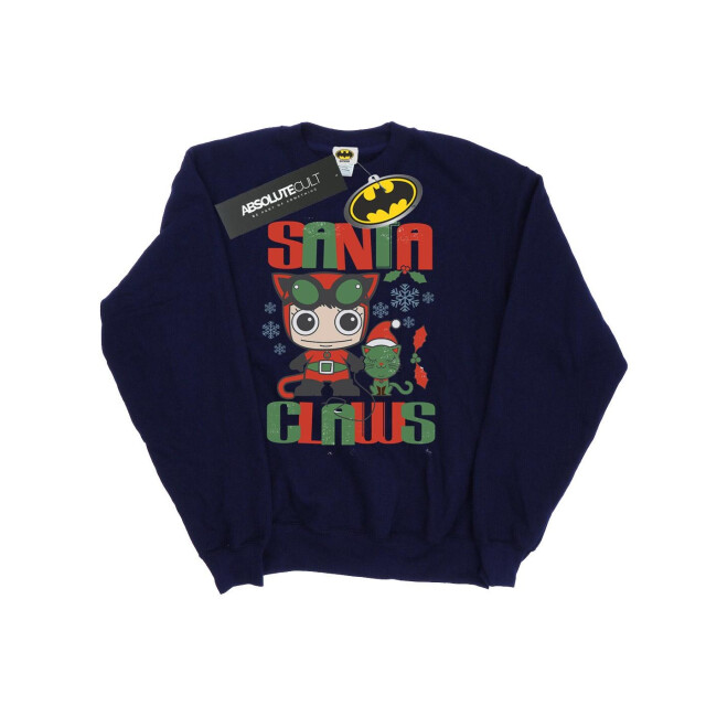 Li-cense Dc comics heren chibi catwoman santa claws sweatshirt UTBI11964_navyblue large