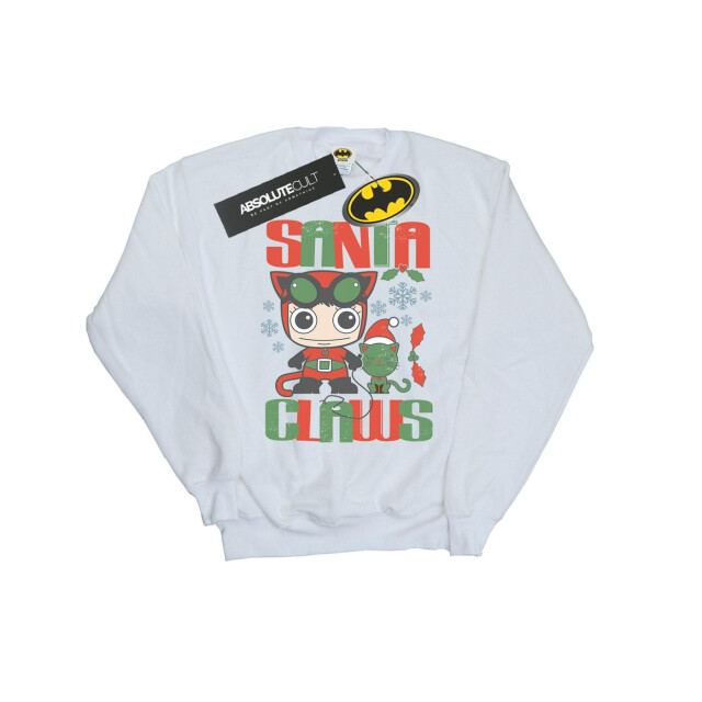 Li-cense Dc comics heren chibi catwoman santa claws sweatshirt UTBI11964_white large