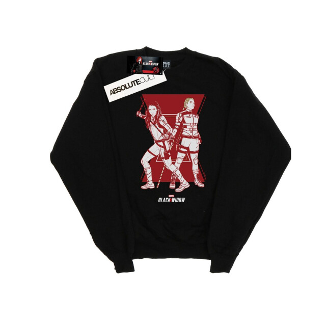Li-cense Marvel heren black widow film zusters silhouet sweatshirt UTBI11526_black large