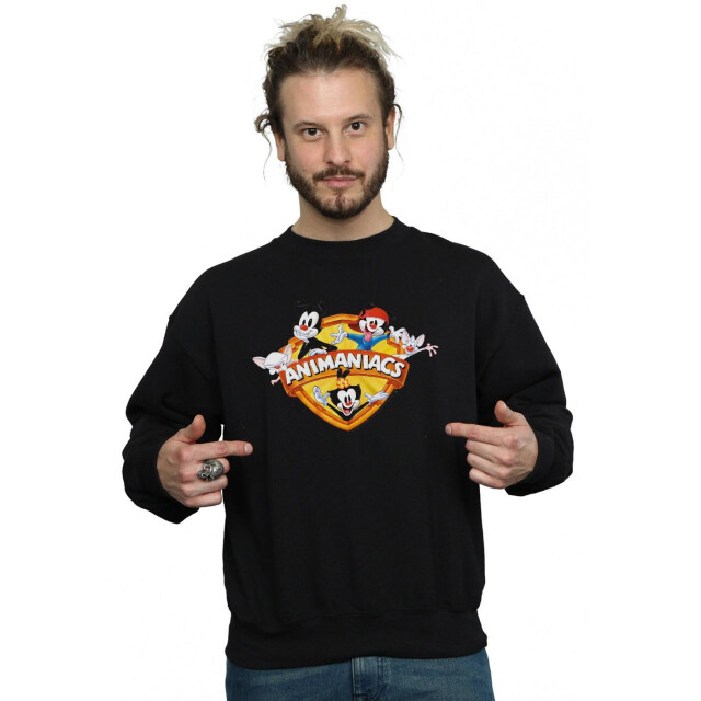 Li-cense Animaniacs heren groep schild sweatshirt UTBI8021_black large
