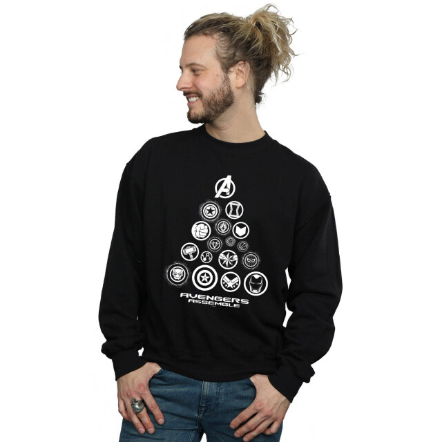 Li-cense Marvel heren avengers endgame piramide pictogrammen sweatshirt UTBI7058_black large