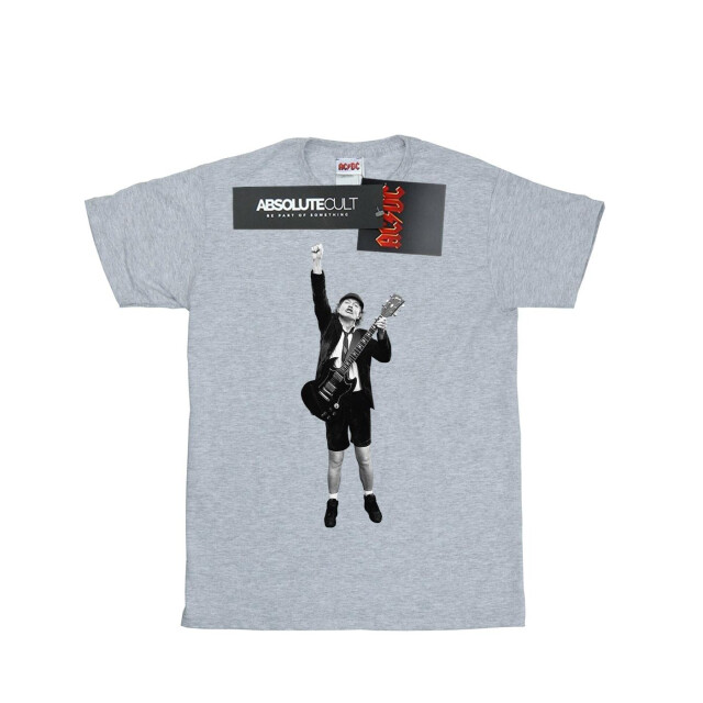 Li-cense Ac/dc heren angus young cut out t-shirt UTBI6877_sportsgrey large