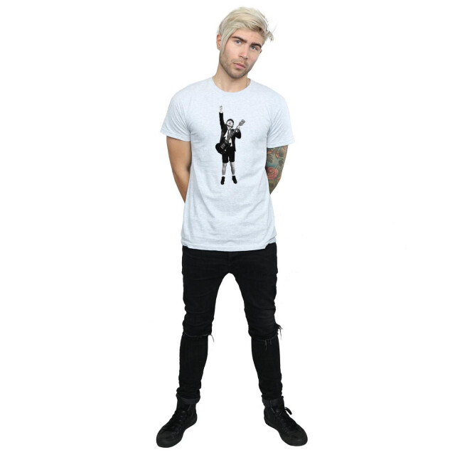 Li-cense Ac/dc heren angus young cut out t-shirt UTBI6877_sportsgrey large