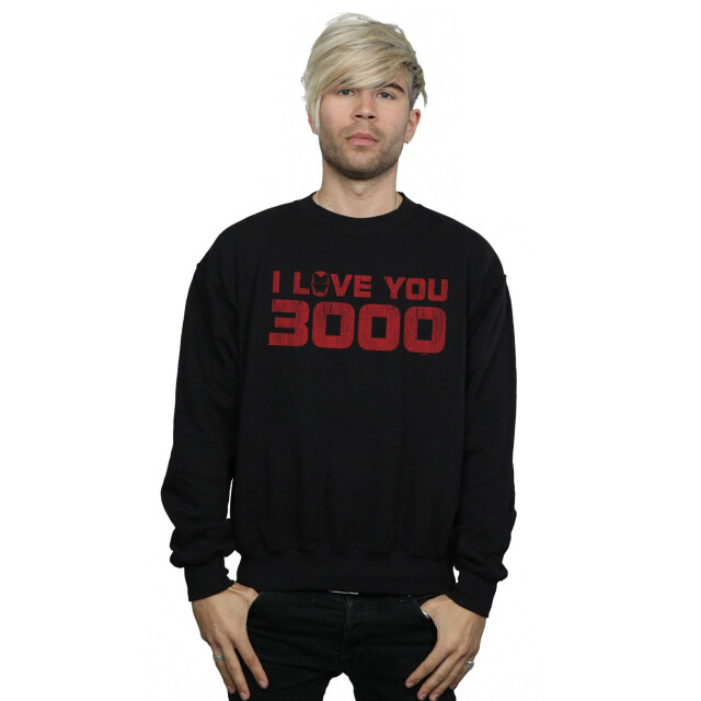 Li-cense Marvel heren avengers endgame i love you 3000 distressed sweatshirt UTBI6790_black large