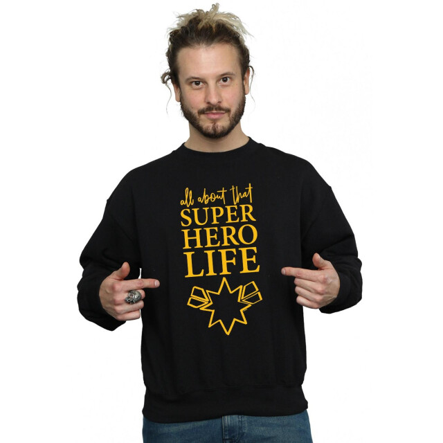 Li-cense Marvel heren avengers endgame superhero life sketch sweatshirt UTBI6827_black large