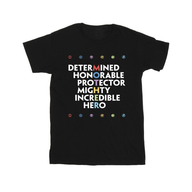 Li-cense Marvel meisjes avengers moeder katoen t-shirt UTBI3668_black large